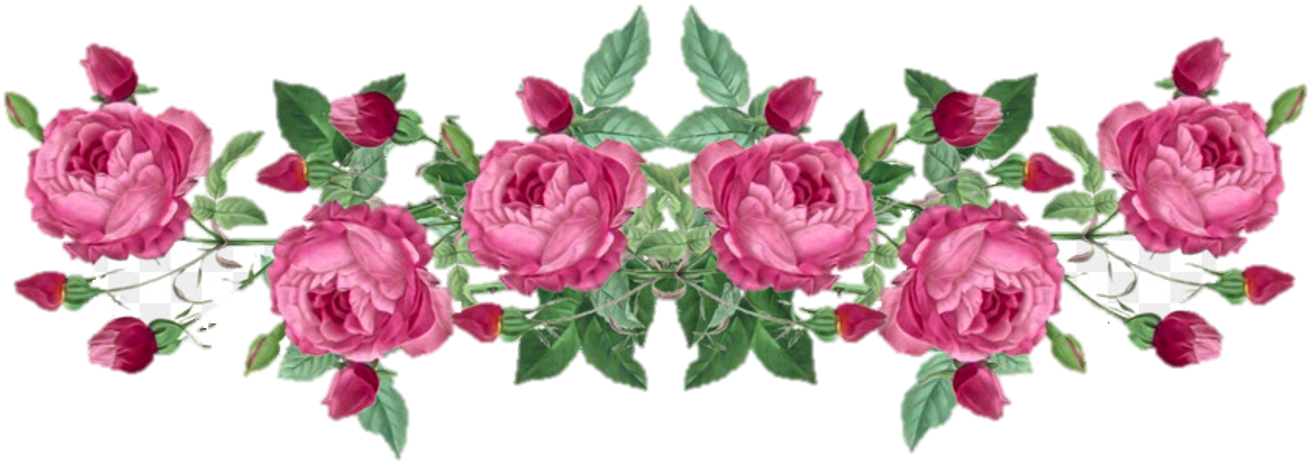 ROSE PIC - pink garland