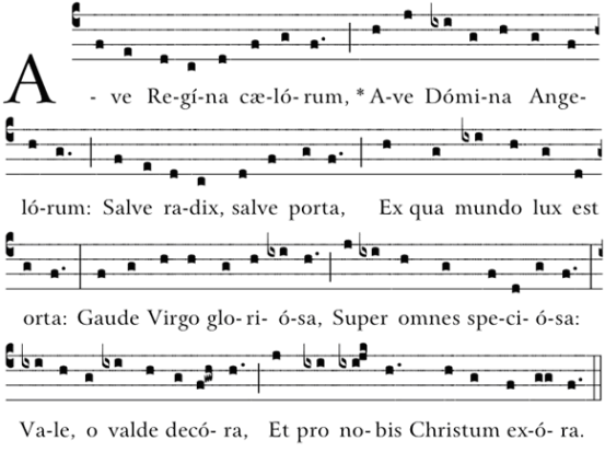 AVE REGINA CAELORUM HYMN